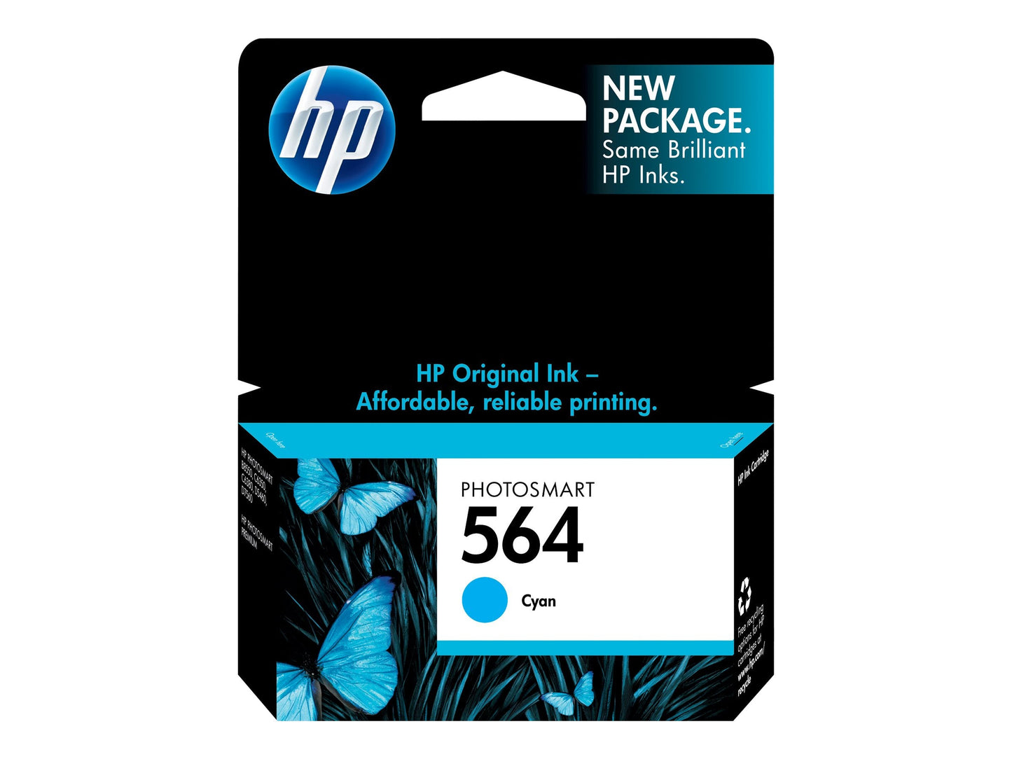HP 564 CYAN INK CARTRIDGE