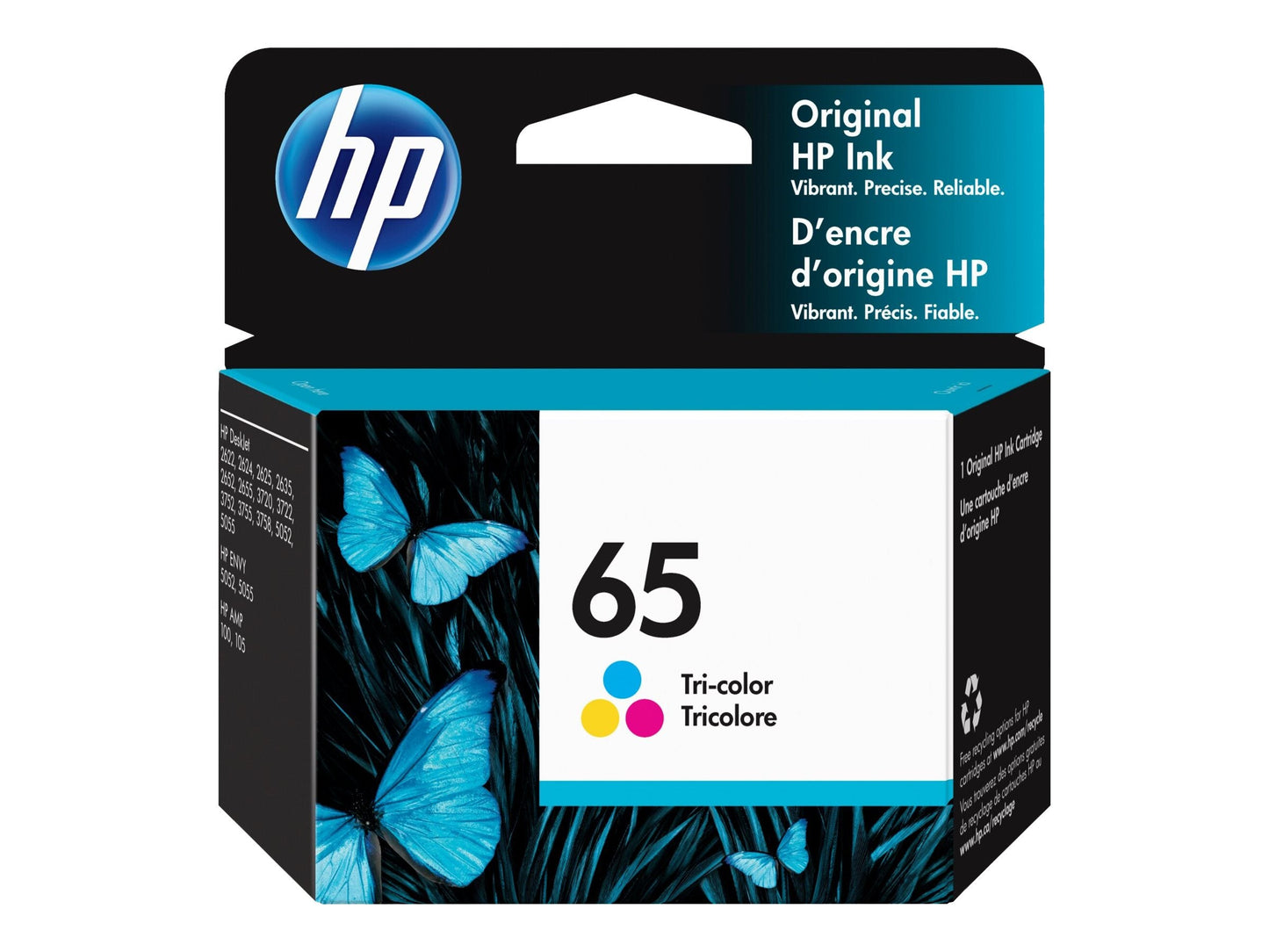 HP 65 TRI-COLOUR INK CARTRIDGE