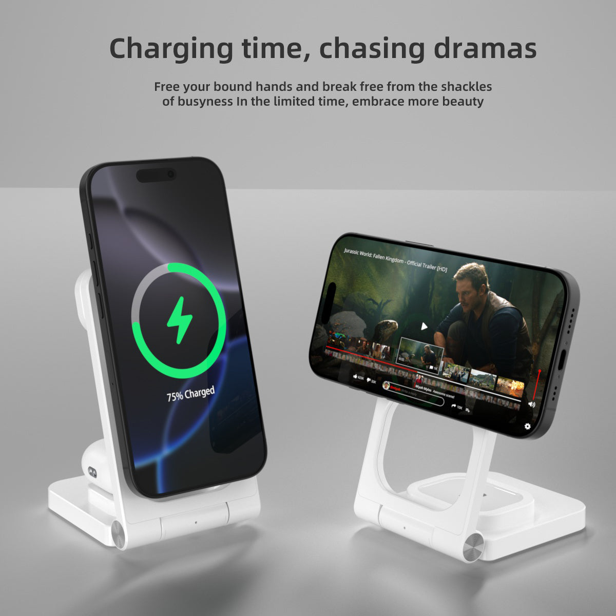 3 in1 wireless fast charging base