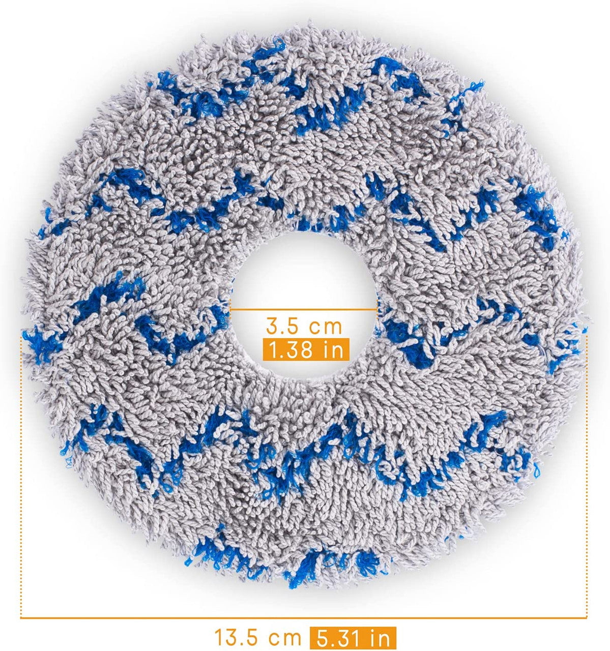 4 X Mop Pads for Ecovacs Deebot X1 Series Robot Vacuum Cleaners