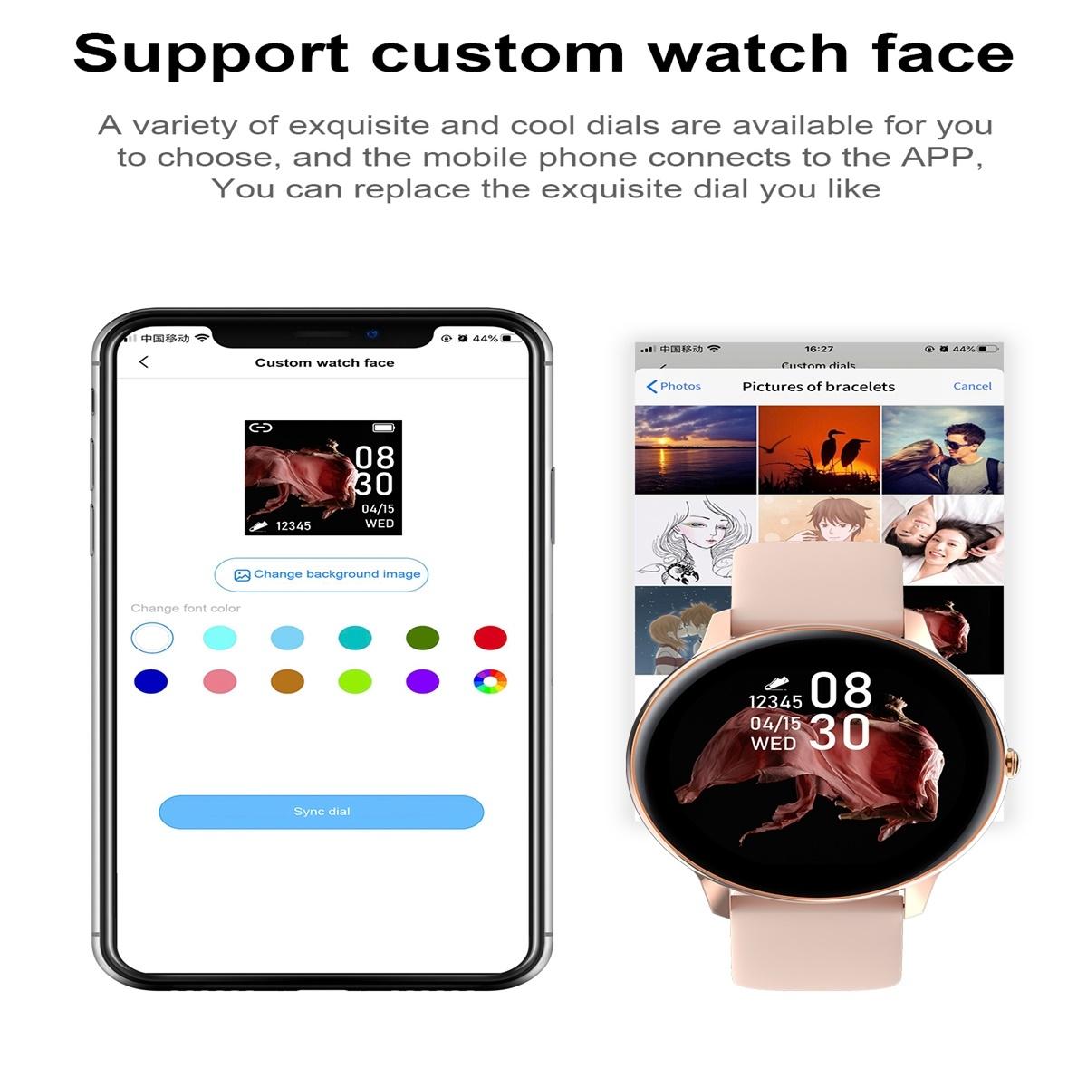 Smart Watch With Ip68 Waterproofing And Health Monitoring - Silver