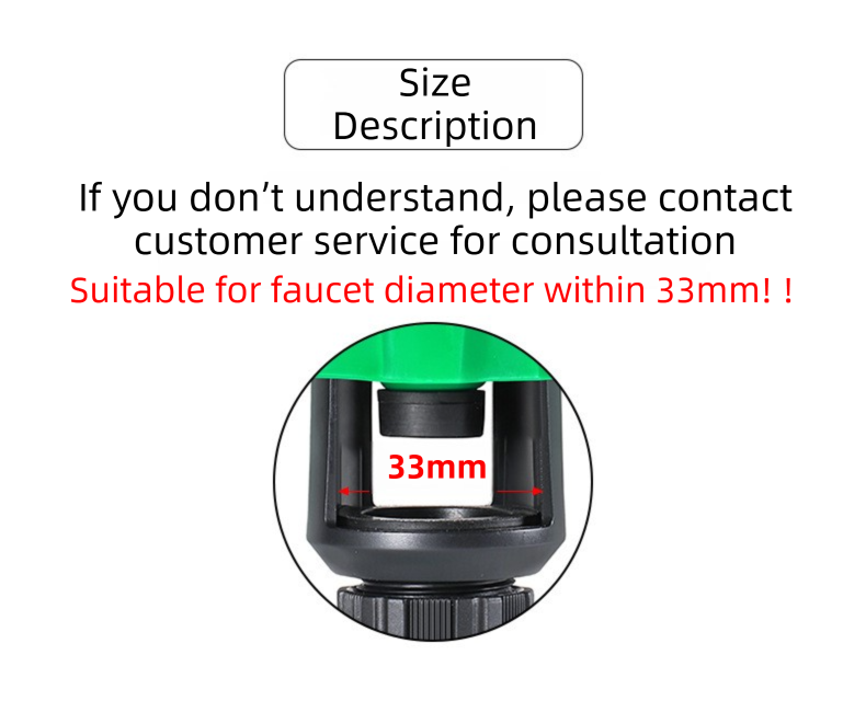 2-Pack Green Universal Nipple Connector for Mixer Taps up to 3.3CM - Plastic Leak-Proof Hose Fitting, Kitchen & Garden Tap Adapter