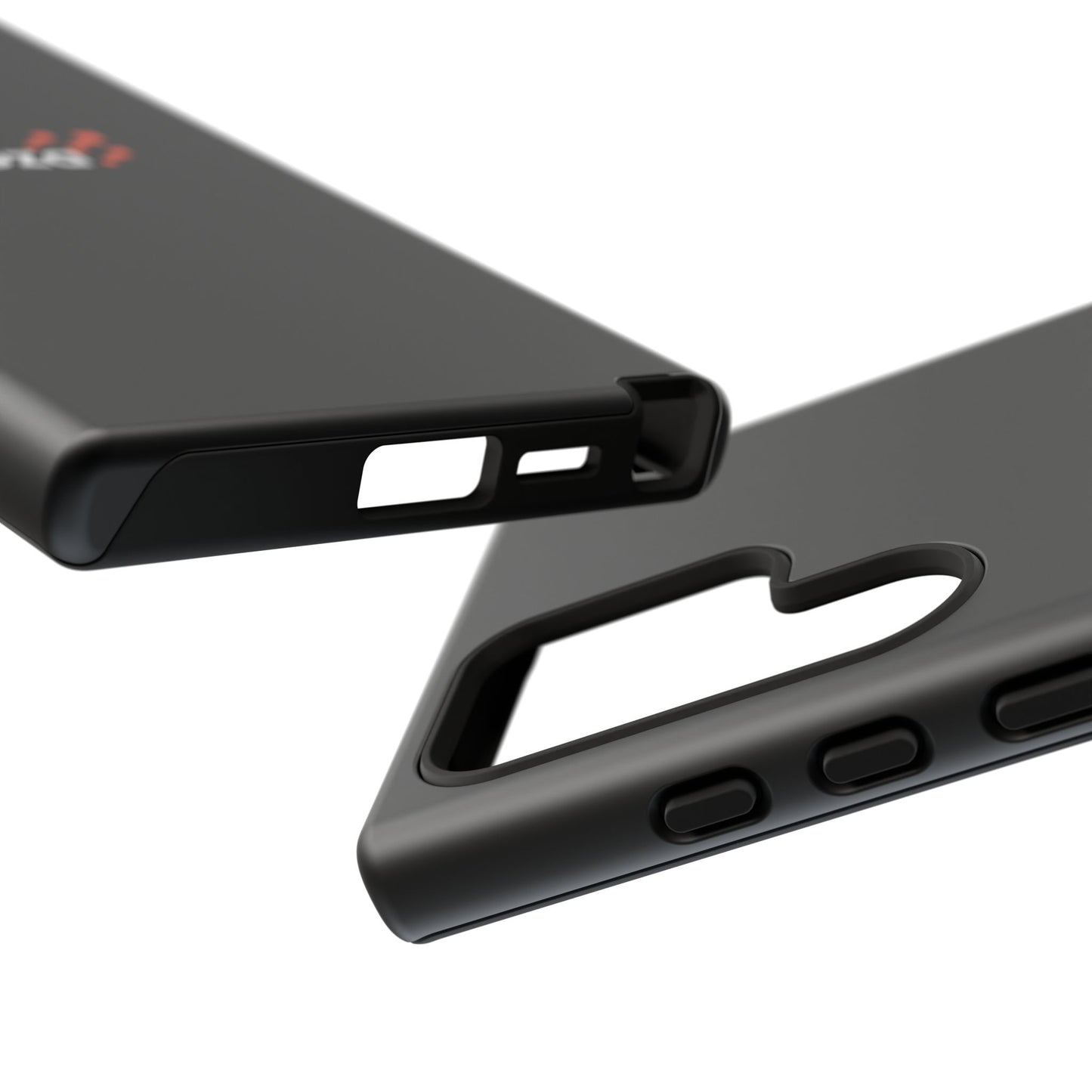 Veloza Branded Tough Phone Case — Slim Protective Black Case with Logo