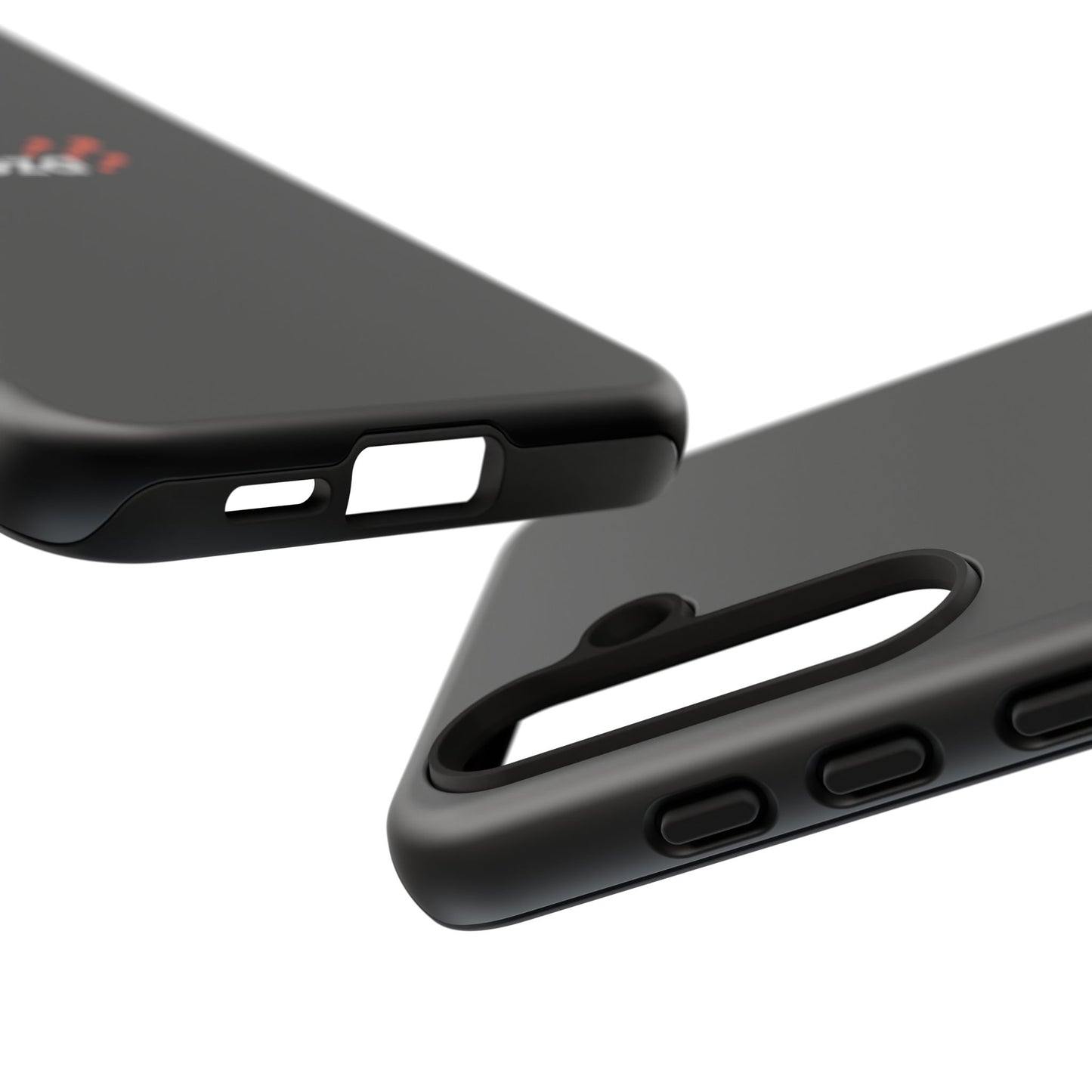 Veloza Branded Tough Phone Case — Slim Protective Black Case with Logo