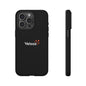 Veloza Branded Tough Phone Case — Slim Protective Black Case with Logo