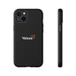 Veloza Branded Tough Phone Case — Slim Protective Black Case with Logo