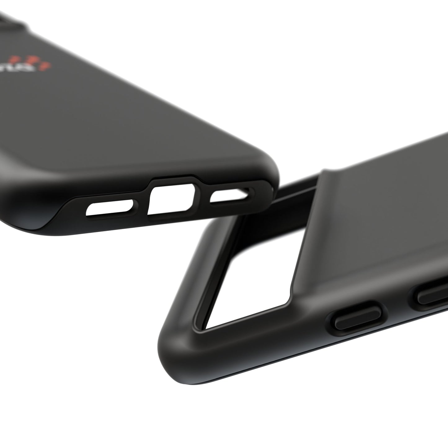 Veloza Branded Tough Phone Case — Slim Protective Black Case with Logo