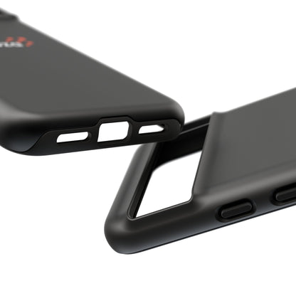 Veloza Branded Tough Phone Case — Slim Protective Black Case with Logo
