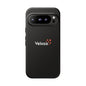 Veloza Branded Tough Phone Case — Slim Protective Black Case with Logo