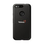Veloza Branded Tough Phone Case — Slim Protective Black Case with Logo