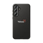 Veloza Branded Tough Phone Case — Slim Protective Black Case with Logo