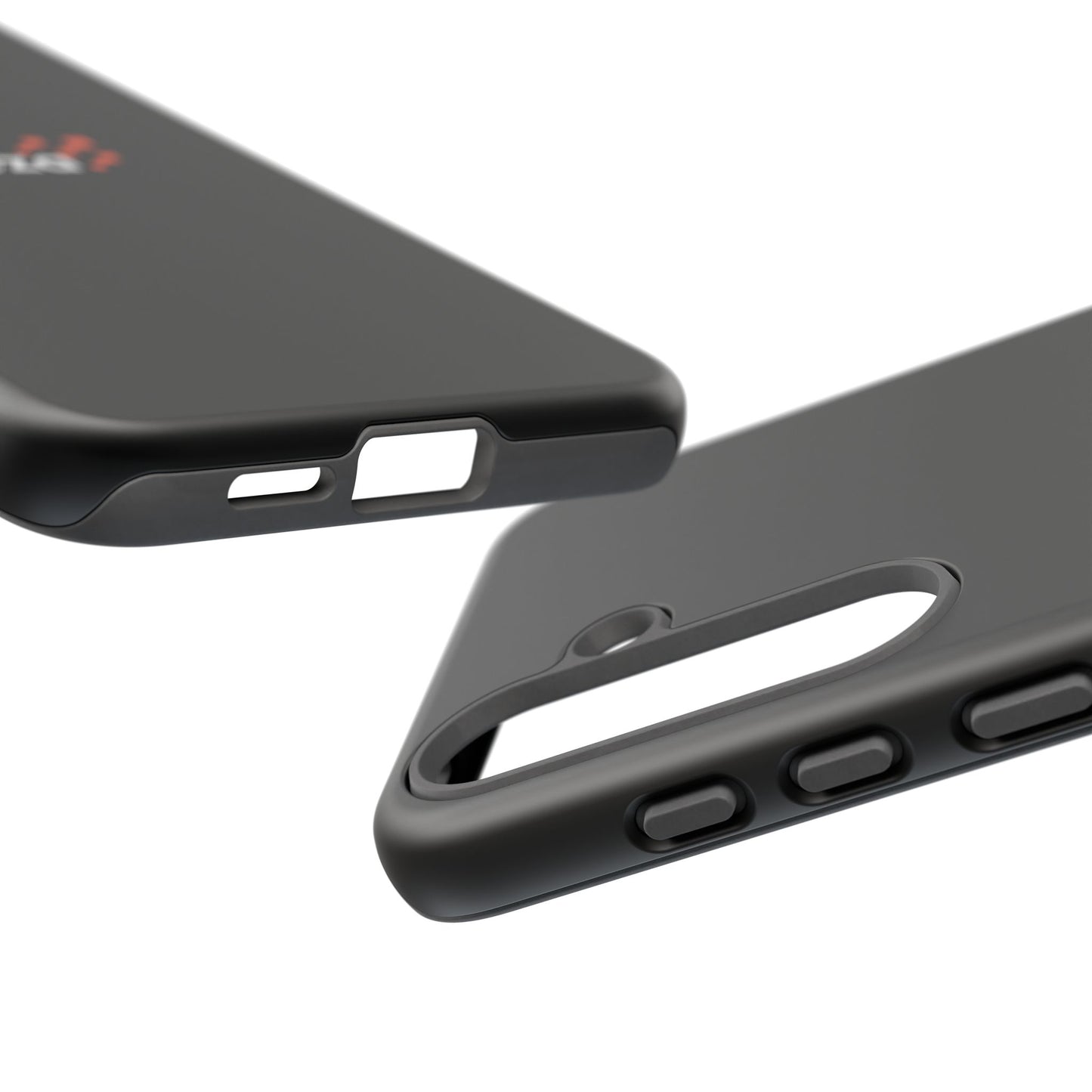 Veloza Branded Tough Phone Case — Slim Protective Black Case with Logo