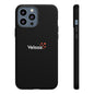 Veloza Branded Tough Phone Case — Slim Protective Black Case with Logo