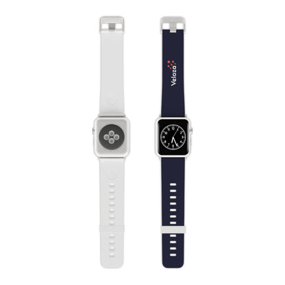 Veloza Branded Navy Silicone Apple Watch Band - Comfortable Replacement Strap