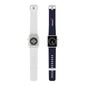 Veloza Branded Navy Silicone Apple Watch Band - Comfortable Replacement Strap