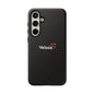 Veloza Branded Tough Phone Case — Slim Protective Black Case with Logo