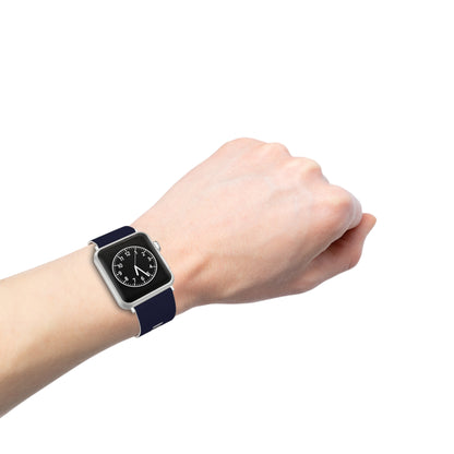 Veloza Branded Navy Silicone Apple Watch Band - Comfortable Replacement Strap