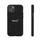 Veloza Branded Tough Phone Case — Slim Protective Black Case with Logo