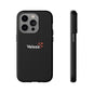 Veloza Branded Tough Phone Case — Slim Protective Black Case with Logo