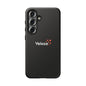 Veloza Branded Tough Phone Case — Slim Protective Black Case with Logo