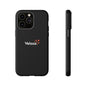 Veloza Branded Tough Phone Case — Slim Protective Black Case with Logo