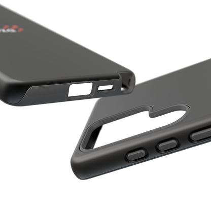 Veloza Branded Tough Phone Case — Slim Protective Black Case with Logo
