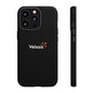 Veloza Branded Tough Phone Case — Slim Protective Black Case with Logo