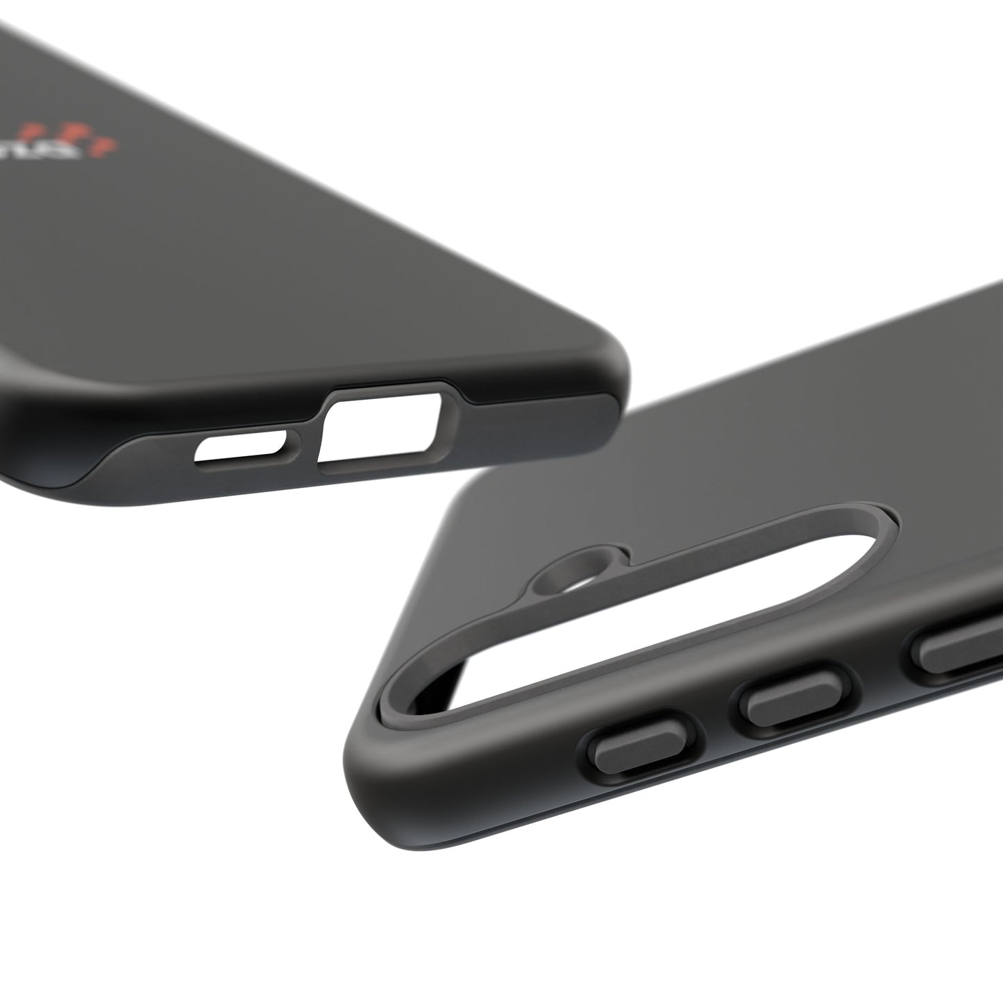 Veloza Branded Tough Phone Case — Slim Protective Black Case with Logo