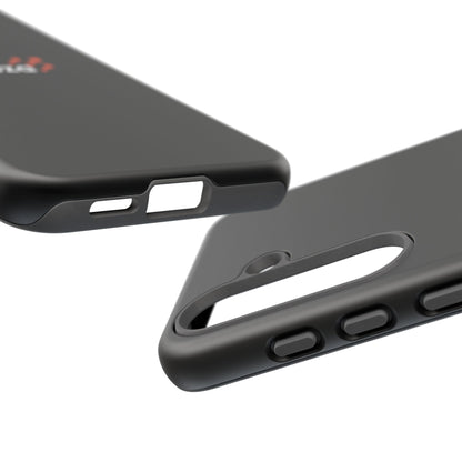 Veloza Branded Tough Phone Case — Slim Protective Black Case with Logo