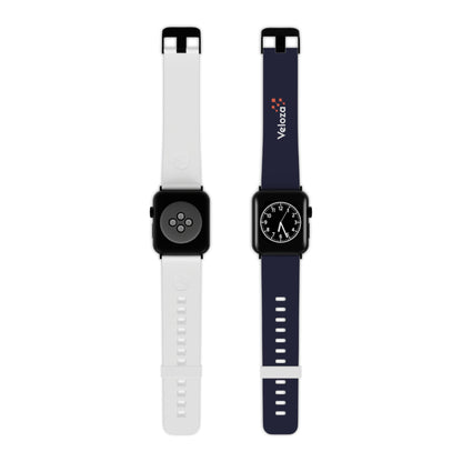 Veloza Branded Navy Silicone Apple Watch Band - Comfortable Replacement Strap