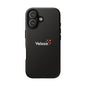 Veloza Branded Tough Phone Case — Slim Protective Black Case with Logo