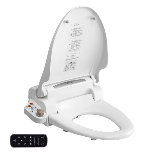 Cefito Electric Bidet Toilet Seat Cover LED Night Light Heated Seat with Remote