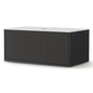 Cefito Vanity Unit 900mm Bathroom Cabinet Storage Wall Hung Grooved Timber Black