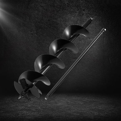 Giantz Post Hole Digger Auger Drill Bit 200mm with 80cm Extension Shaft Black