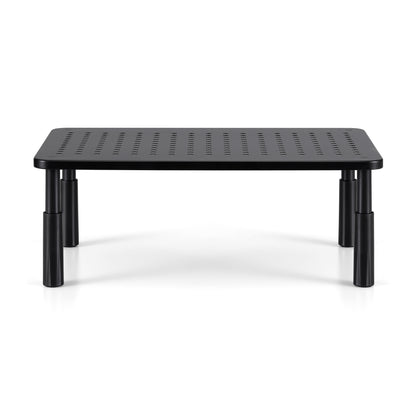 Artiss Monitor Stand Adjustable Riser For Computer Monitor And Laptop 3 Height Desk Organizer Black