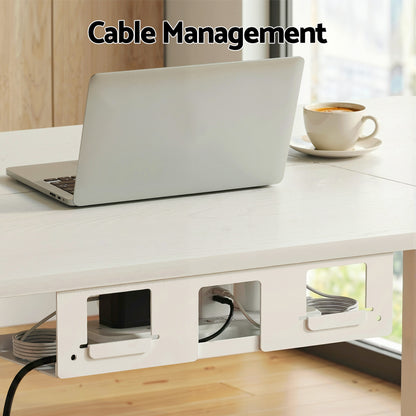 Artiss Electric Standing Desk 140cm Adjustable Height Motorised Home Office Desk Drawer