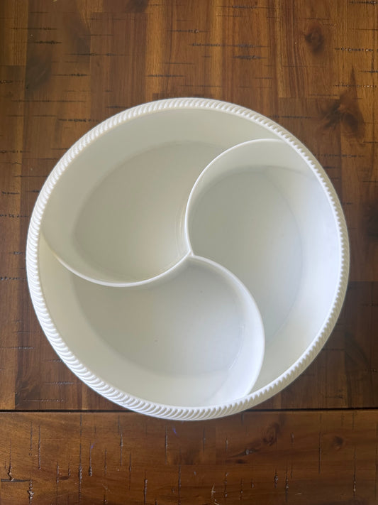 3D‑Printed White Textured Serving Set – Lightweight, Durable & Modern