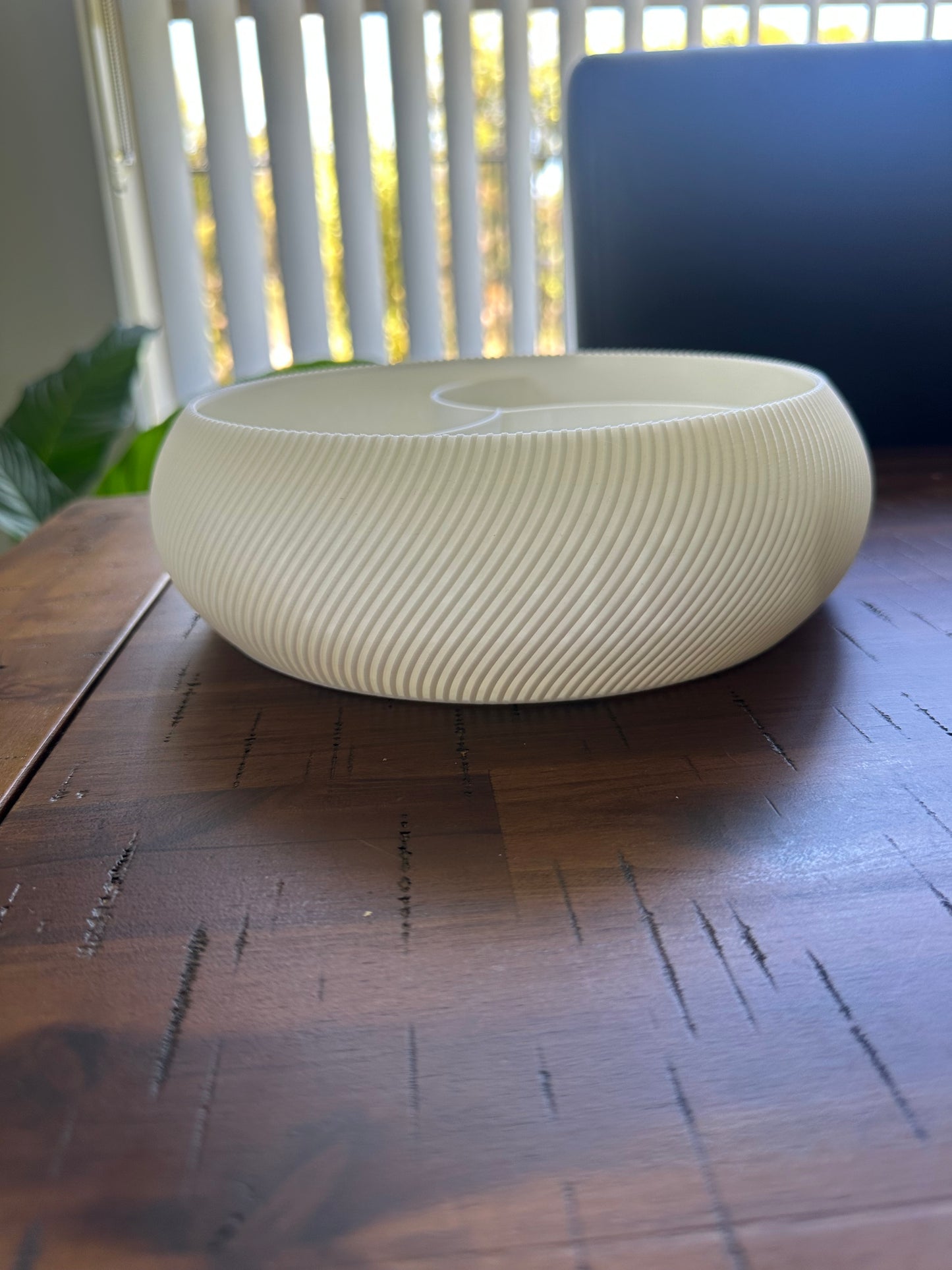 3D‑Printed White Textured Serving Set – Lightweight, Durable & Modern