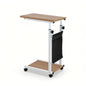 Artiss Laptop Desk Height Adjustable Mobile Workstation Computer Desks 48CM Oak