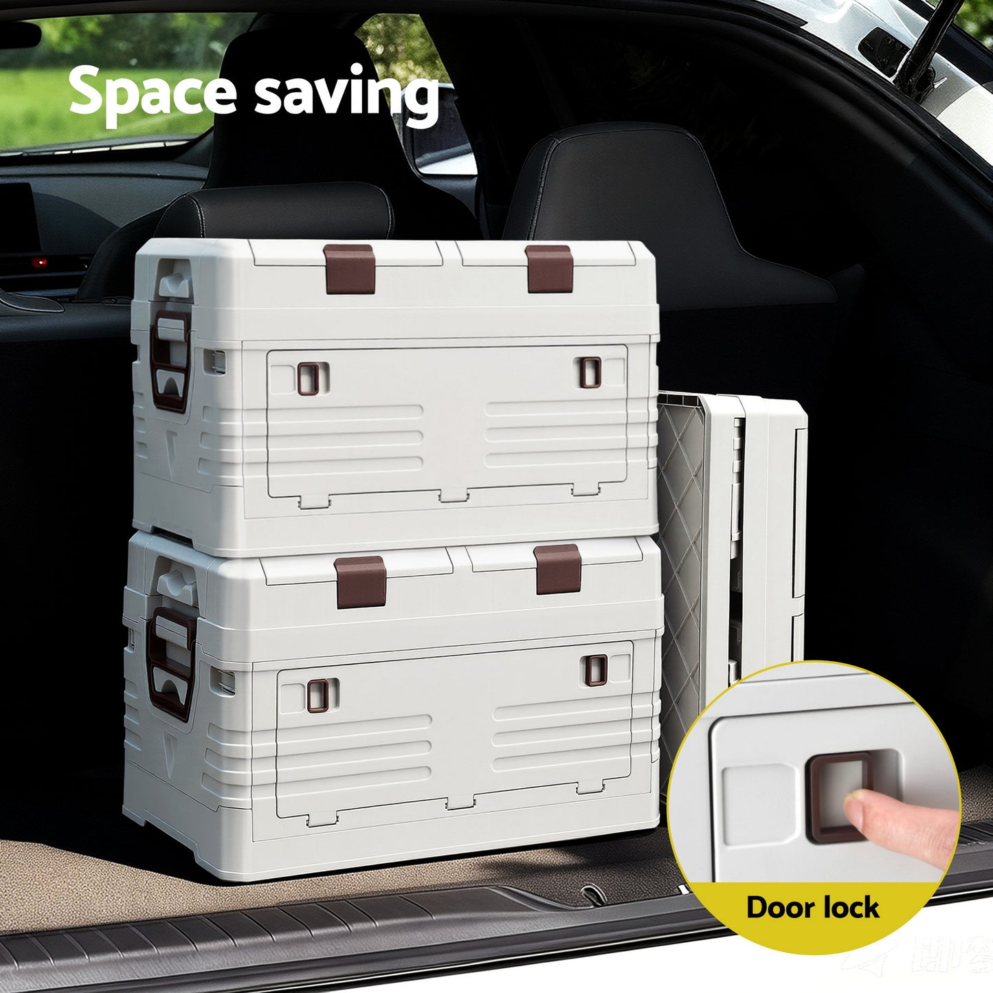 Gardeon 40L Outdoor Storage Box Foldable Camping Collapsible Bins Organizer