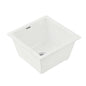 Cefito Kitchen Sink 38x38cm Granite Stone Sink Single Bowl White