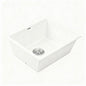 Cefito Kitchen Sink 55x45cm Granite Stone Sink Single Bowl White