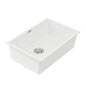 Cefito Kitchen Sink 70x45cm Granite Stone Sink Single Bowl White