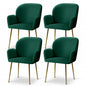 Artiss Dining Chairs Set of 4 Velvet Armchair Green