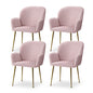 Artiss Dining Chairs Set of 4 Velvet Armchair Pink