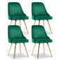 Artiss Dining Chairs Set of 4 Velvet Channel Tufted Green