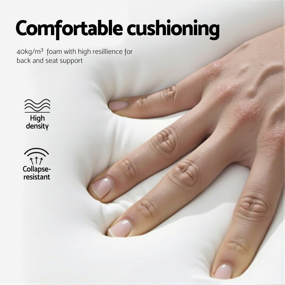 Artiss Dining Chairs Set of 4 Velvet Channel Tufted Green