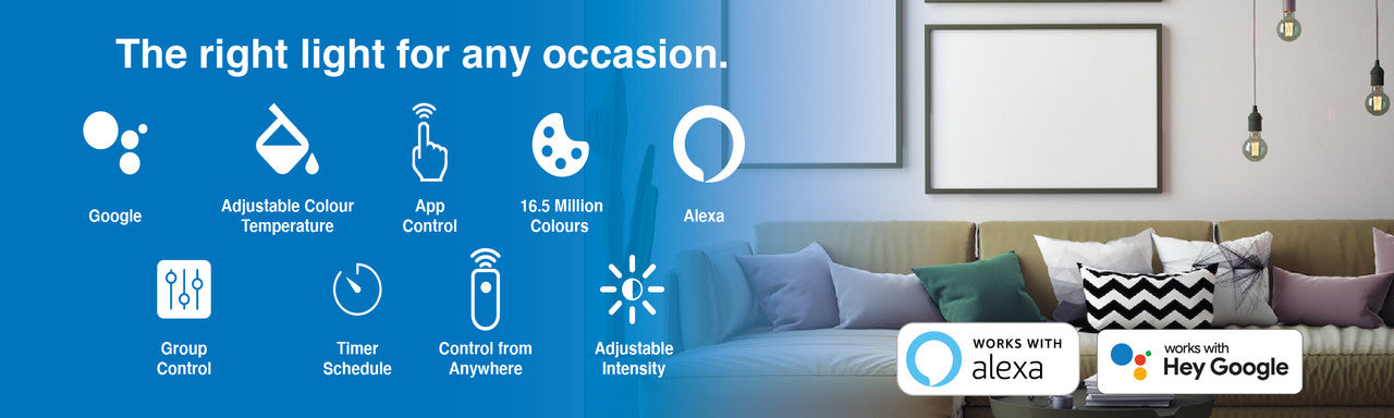 Laser 10W Smart RGB Bulb E27 - App & Voice Control