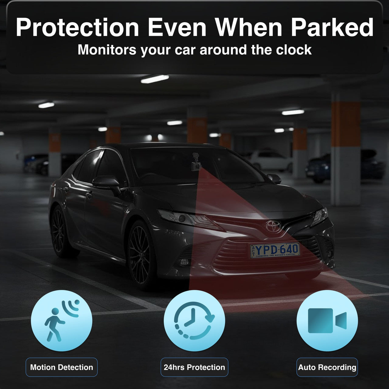 Laser Full HD Dash Camera 2.5 Inch Display