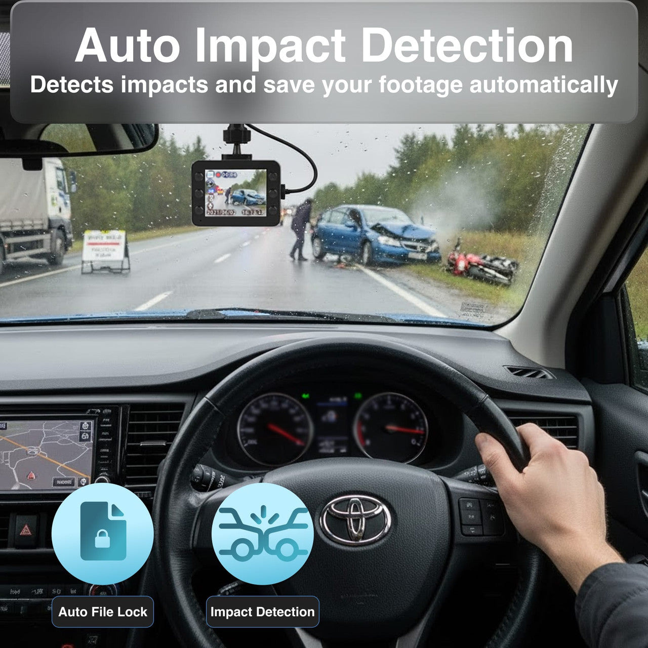 Laser Full HD Dash Camera 2.5 Inch Display